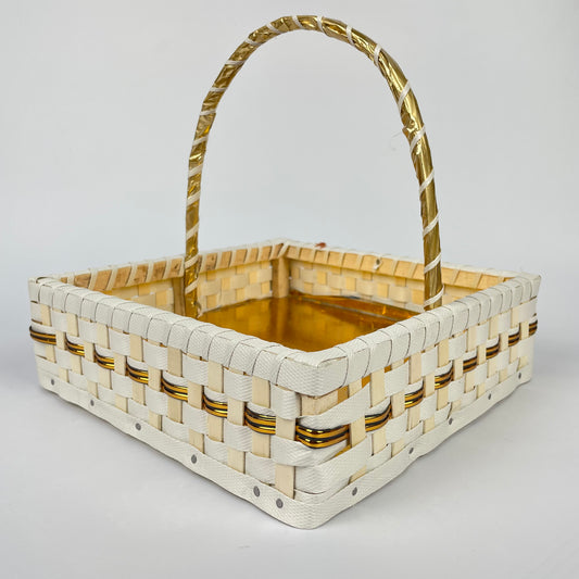 Handmade Square Gift Basket made with White Strap – Versatile Gifting Solution