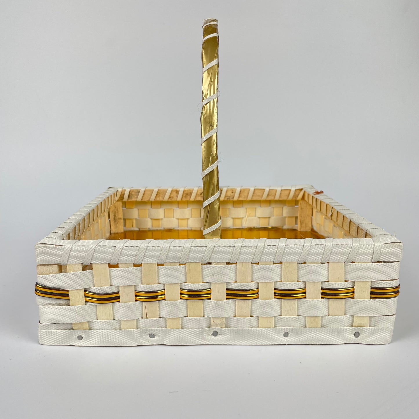 Handmade Square Gift Basket made with White Strap – Versatile Gifting Solution