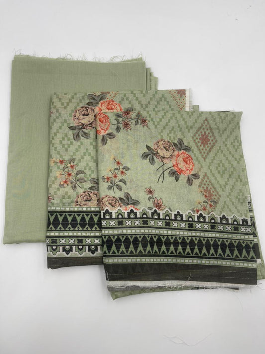 THREE PIECE PRINTED LAWN BRANDS LEFT OVER