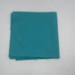 Two teal fabric swatches on a light gray background